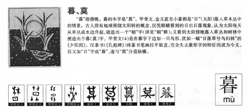 暮字五行属什么暮字取名有什么意义