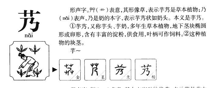 艿字五行属什么 艿字取名有什么意义
